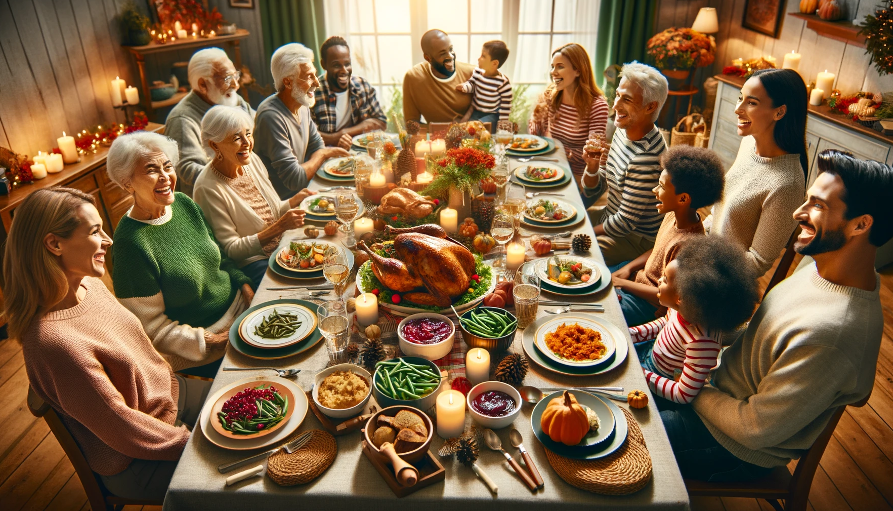 Image of family enjoying the holidays.