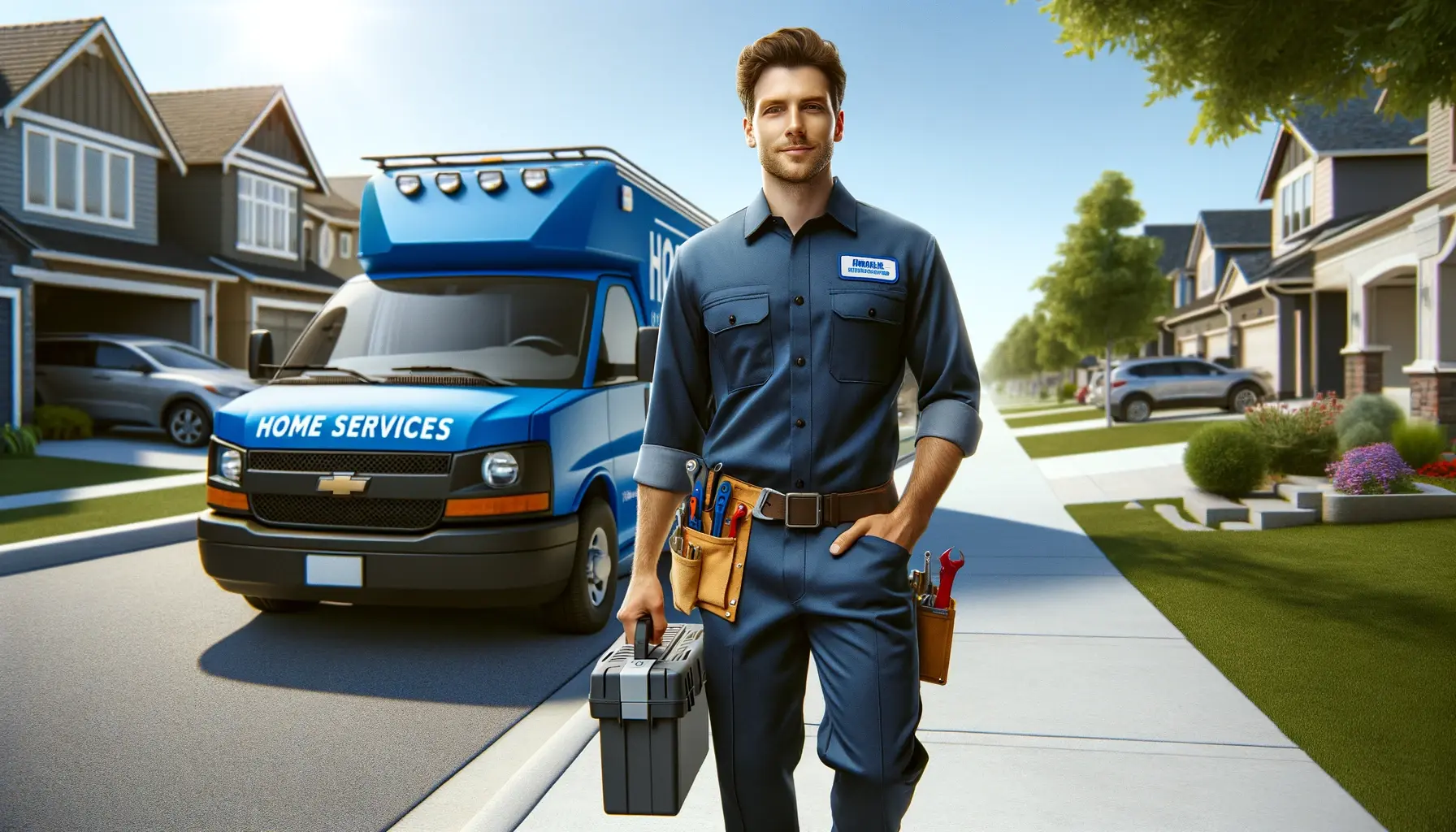 Professional Sears Home Services Technician on a service call image