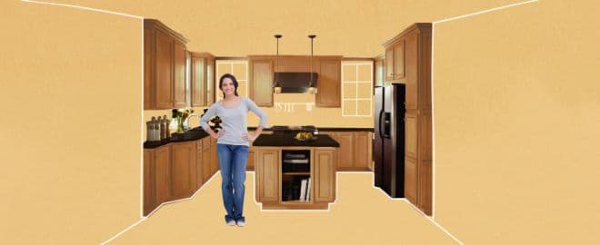 illustration of kitchen remodeling