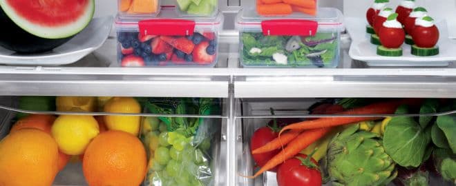 image of fresh produce in a fridge