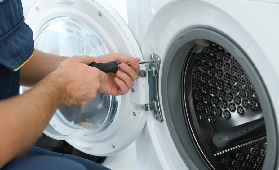 repairing a washing machine