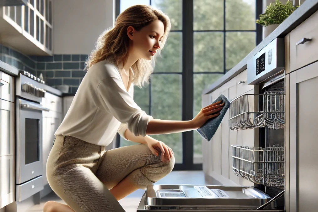 Title image for blog article "5 Easy Steps to Get Rid of Odor in a Dishwasher".