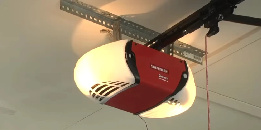 Image of a garage door opener that can have problems during winter.
