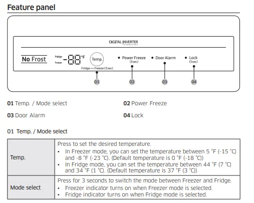 how-to-use-the-samsung-freezer-control-panel