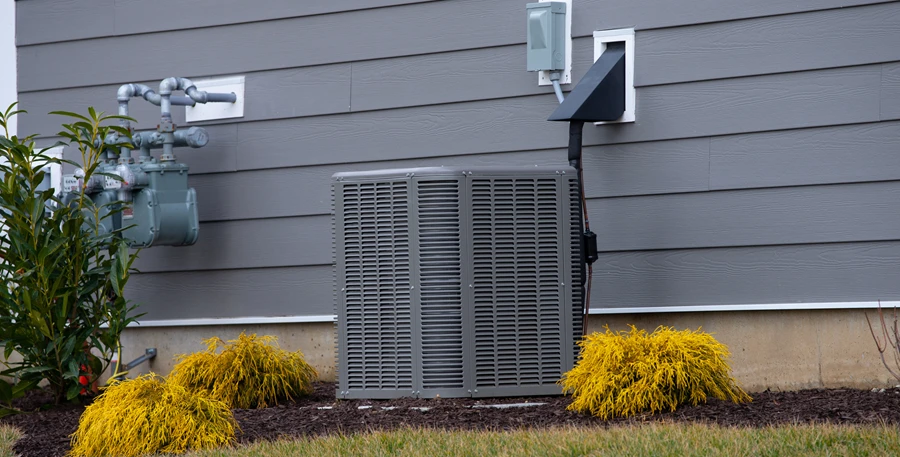 Image of an outside unit for a heat pump for blog article What Is a Heat Pump?
